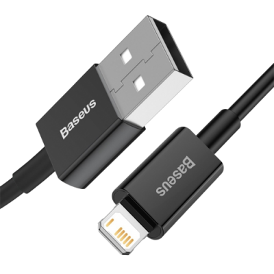 Кабель Baseus Superior USB 2.0 to Lightning 2.4А 1M Черный (CALYS-A01)