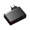 Мережевий зарядний пристрій Baseus GaN5 Pro 3 порта, USB + Type-C 140W Черный (CCGP100201) - зображення 2