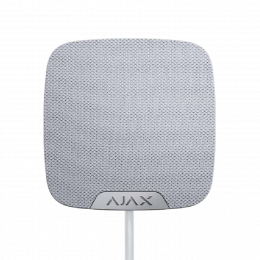 Дротова сирена для приміщень AJAX HomeSiren Fibra (white)