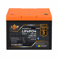 Акумулятор LP LiFePO4 12,8V - 100 Ah (1280Wh) (BMS 100A/50А) пластик Smart BT , Атикул LP24662 |  купить на VILKI.NET - фото № 1