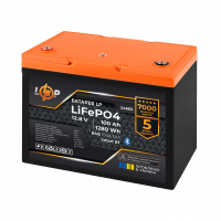 Акумулятор LP LiFePO4 12,8V - 100 Ah (1280Wh) (BMS 100A/50А) пластик Smart BT  - фото № 2