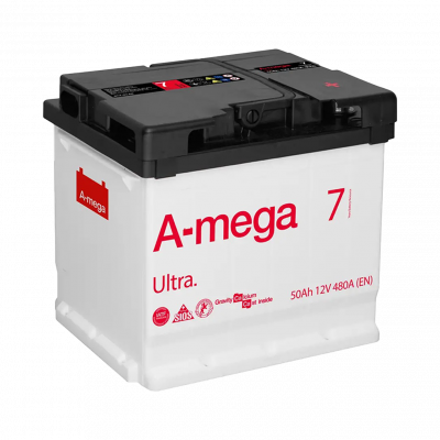 Акумулятор авто Мегатекс A-mega Ultra 6СТ-50-А3 (прав) ТХП 480 - зображення 1