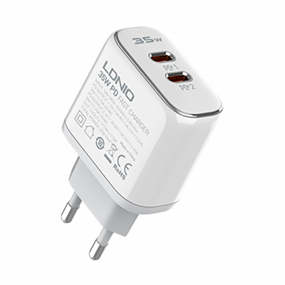 Зарядка для телефону LogicPower 35W (Type-C + USB) QC + кабель (Type C to Lightning)