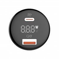 Зарядка в прикурювач LP 100W Type-C+USB (QC4/PD3.0/PPS) WCH01  - фото № 2