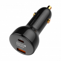 Зарядка в прикурювач LP 100W Type-C+USB (QC4/PD3.0/PPS) WCH01  - фото № 3