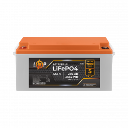 Акумулятор LP LiFePO4 12V (12,8V) - 280 Ah (3584Wh) (BMS 150A/75A) пластик