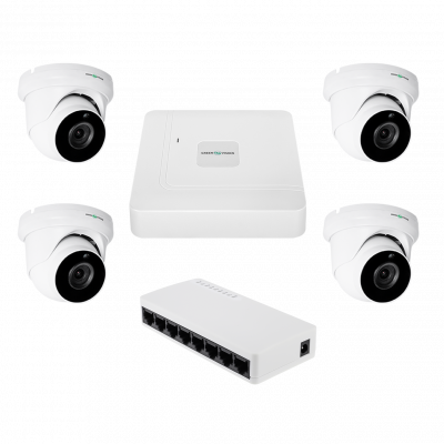 Комплект відеоспостереження на 4 камери GV-IP-K-W95/4 5MP - изображение 1