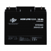 Акумулятор AGM LPM 12V - 18 Ah  LogicPower - № 1