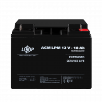 Акумулятор AGM LPM 12V - 18 Ah  - фото № 2