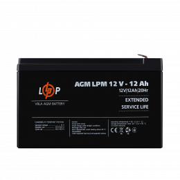 Акумулятор AGM LPM 12V - 12 Ah