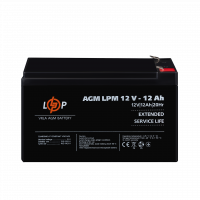 Акумулятор AGM LPM 12V - 12 Ah  - фото № 2