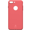 Чохол Baseus для iPhone 8 Plus/7 Plus Simple Solid Red (ARAPIPH7P-MS09)  Baseus - № 1