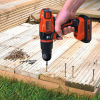 Дрель аккумуляторная ударная BLACK+DECKER BDCH188N  - фото № 6