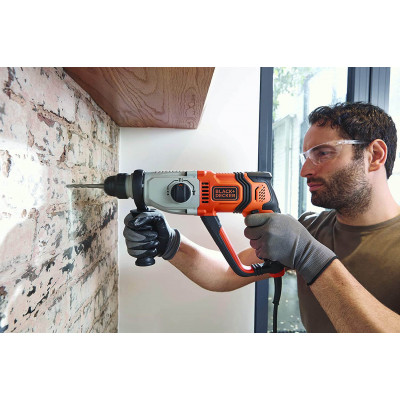 Перфоратор мережевий SDS-Plus BLACK+DECKER BEHS02K - зображення 8