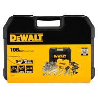 Набор головок, бит, ключей шестигранных 1/4 и 3/8, 108 предметов. DeWALT DWMT73801-1  - фото № 3