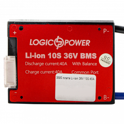 BMS плата Li-ion 36V 10S 40A симметрия