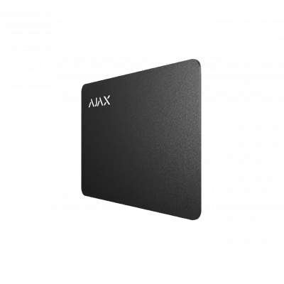 Захищена безконтактна картка для клавіатури AJAX Pass - 100 шт. (black) - зображення 1