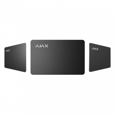 Захищена безконтактна картка для клавіатури AJAX Pass - 100 шт. (black) - зображення 4