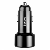 Автомобільний зарядний пристрій Baseus Magic Series Dual-USB QC 3.0 45W Black (CCMLC20A-01)  - фото № 3