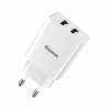 Зарядний пристрій Baseus Speed Mini Dual USB 10.5W Білий (CCFS-R02) (Белый)- № 3