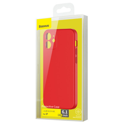 Чохол Baseus для iPhone 12 Червоний (WIAPIPH61N-YT09) - зображення 3