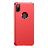 Чехол Baseus для iPhone X/Xs Soft Case Red (WIAPIPHX-SJ09) , Атикул LP16458 |  купить на VILKI.NET - фото № 1