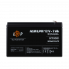 Акумулятор AGM LPM 12V - 7 Ah  LogicPower - № 1