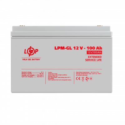 У/Ц Аккумулятор гелевый LPM-GL 12V - 100 Ah