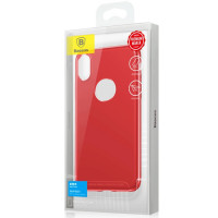 Чохол Baseus для iPhone X/X Soft Case Red (WIAPIPHX-SJ09)  - фото № 6