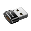 Перехідник Baseus Female Type-C to USB Чорний (CAAOTG-01)  Baseus - № 1