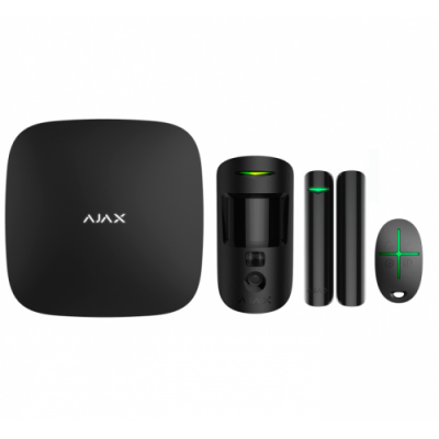 Стартовий комплект системи безпеки AJAX StarterKit Cam (black) - изображение 1