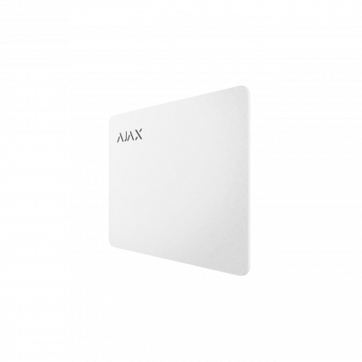 Захищена безконтактна картка для клавіатури AJAX Pass - 10 шт. (white) - зображення 1