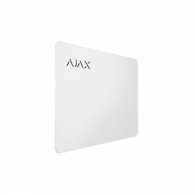 Захищена безконтактна картка для клавіатури AJAX Pass - 10 шт. (white) - зображення 2