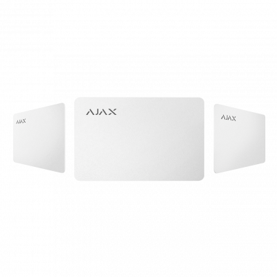 Захищена безконтактна картка для клавіатури AJAX Pass - 10 шт. (white) - зображення 4
