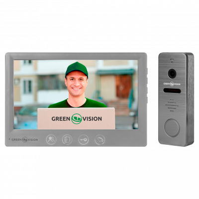 Комплект відеодомофону GreenVision GV-002-GV-058+GV-005