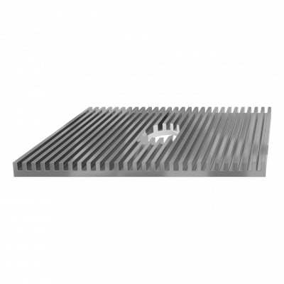 Алюмінієва пластина (50x30x3мм з отвором 8 мм) AN-New-plate - зображення 1