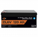 Акумулятор LP LiFePO4 25,6V - 120 Ah (3072Wh) (Smart BMS 100А) з BT пластик для ДБЖ