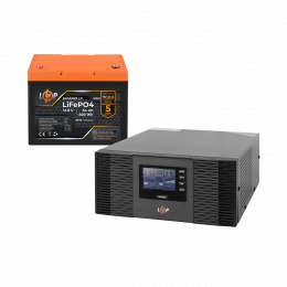 Комплект резервного живлення LogicPower B1500 + літієва (LiFePO4) батарея 819 Wh
