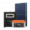 Комплект СЕС 1.4kW АКБ 2.56kWh (літій) 100 Ah Преміум LP31233 - № 1 Комплект СЕС 1.4kW АКБ 2.56kWh (літій) 100 Ah Преміум LogicPower - № 1