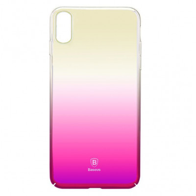 Чохол Baseus для iPhone X/Xs Glaze pink (WIAPIPHX-GC04) - изображение 1