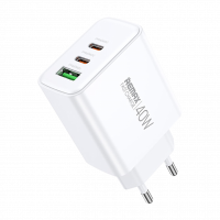 Зарядний пристрій Remax Kiddy 3 порти, USB + Type-C*2 40W (RP-U123) , Атикул LP36723 |  купить на VILKI.NET - фото № 1