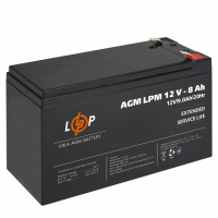 Акумулятор AGM LPM 12V - 8 Ah  - фото № 2