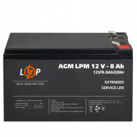 Акумулятор AGM LPM 12V - 8 Ah  - фото № 4