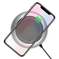 Бездротовий зарядний пристрій Baseus Whirlwind Silver (CCALL-XU0S) (Колір Серебристый) - фото № 4