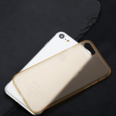 Чохол Baseus для iPhone SE 2020/8/7 Slim Transparent Gold (WIAPIPH7-CT0V) - зображення 3