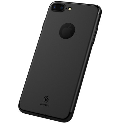 Чохол Baseus для iPhone 8 Plus/7 Plus Simple Solid Black (ARAPIPH7P-MS01)