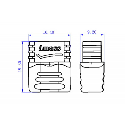 Конектори силові AMASS T-Plug Female 2шт - зображення 2