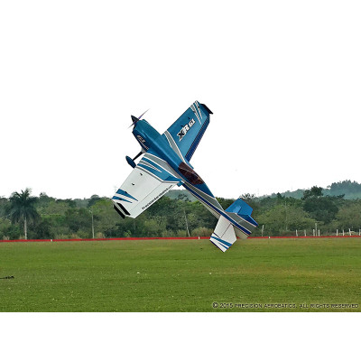 Літак радіокерований Precision Aerobatics XR-61 1550мм KIT (синій) - изображение 3