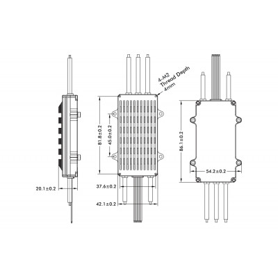 Регулятор ходу T-Motor FLAME 100A 14S для авіамоделей