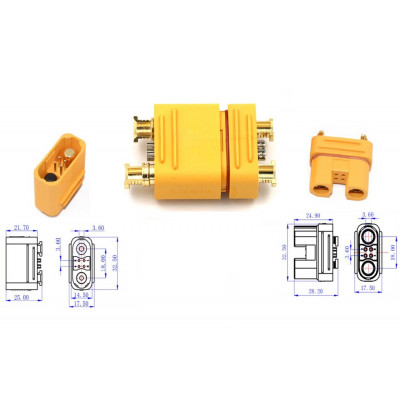 Конектор силовий AMASS AS150UPB Male (тато) - изображение 2